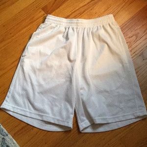 Starter white mesh shorts